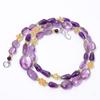 Natural Amethyst Citrine Peridot Gemstone Smooth Beads Necklace 3-15 Mm 18" UB-8590