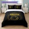 Nirvana Print 3Pcs Bedding Set Duvet Cover With Two Pillowcases Soft Bed Linen For Household Bedroom