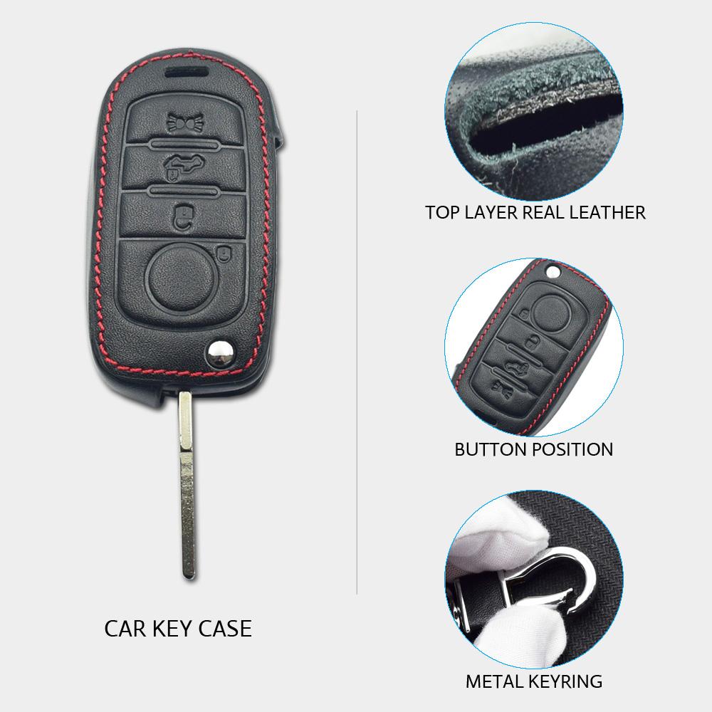 Кожаный чехол-сумка для автомобильного ключа для Fiat 500X Pulse Toro Tipo Cronos Argo Egea 4 кнопки Складной пульт Дистанционный ключ Защитный чехол-оболочка