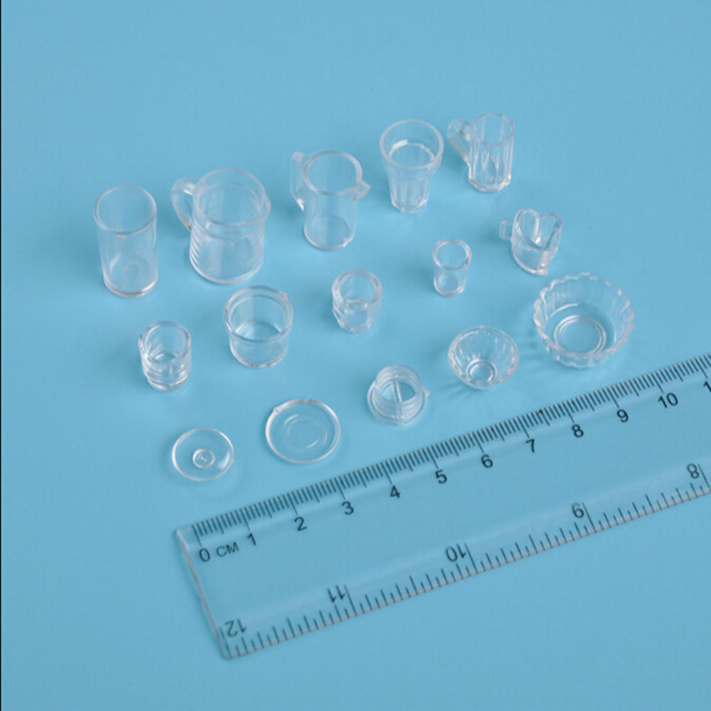 15 шт./компл., ультралегкий материал из глины, конфетная чашка для игр, мини-чашка, пластиковый контейнер