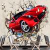 Граффити Обои Автомобиль Разбитая Стена 3D Фреска Спальня Гостиная Кафе Бар Граффити Настенная Фреска Домашний Декор