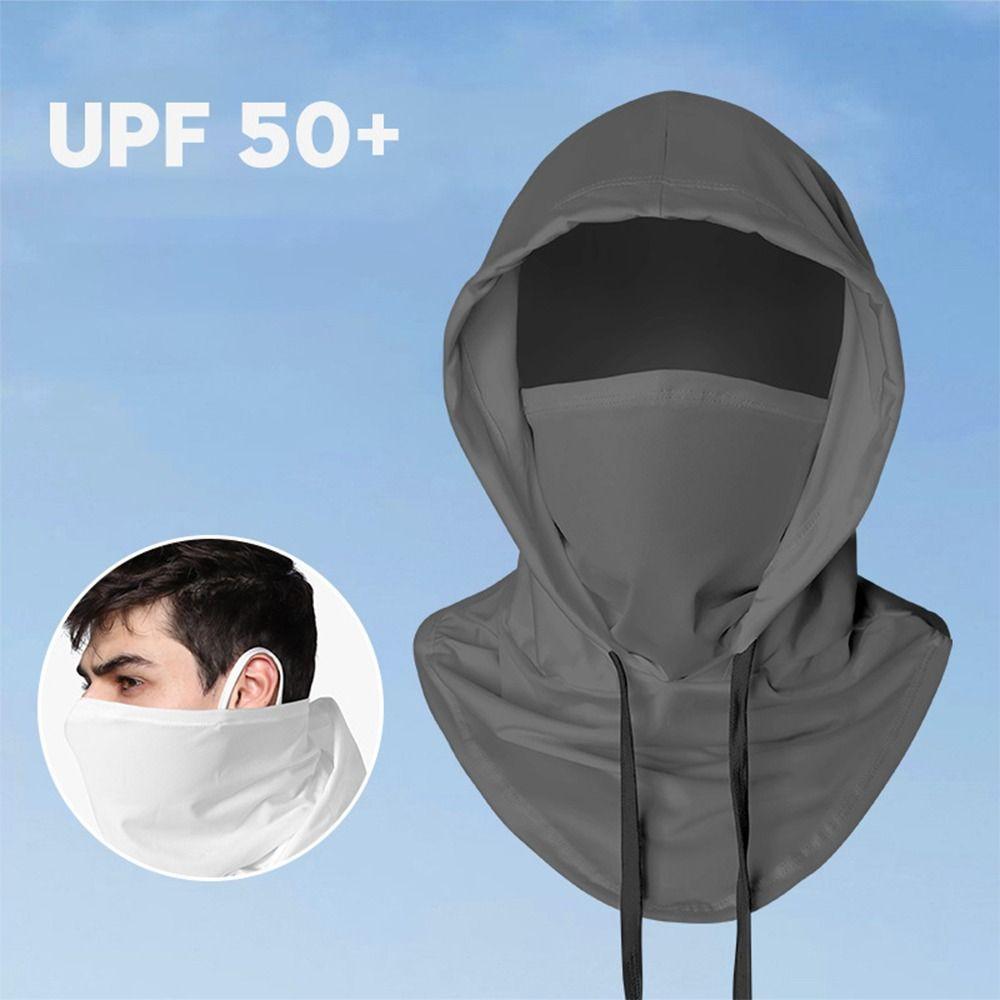 Solid Color Cooling Balaclava Quick Drying Sun UV Protection Headgear Outdoor Camping