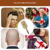 2pcs Bald Man's Comb, Bald Man Joke Hairbrush Bald Mans Comb and Brush Hairless Combing Funny Wooden Grooming Tool Gag Gift for Bald Man Father Dad