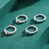 MODIAN Vintage Turquoise Hoop Earrings 925 Sterling Silver Luxury Trendy Earring For Women Wedding Jewelry