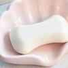 1/2Pcs Soap Box Shell Shaped Drain-Free Soap Tray Compact Size Plastic Automatic Drainage Function Bathroom Soap Rack