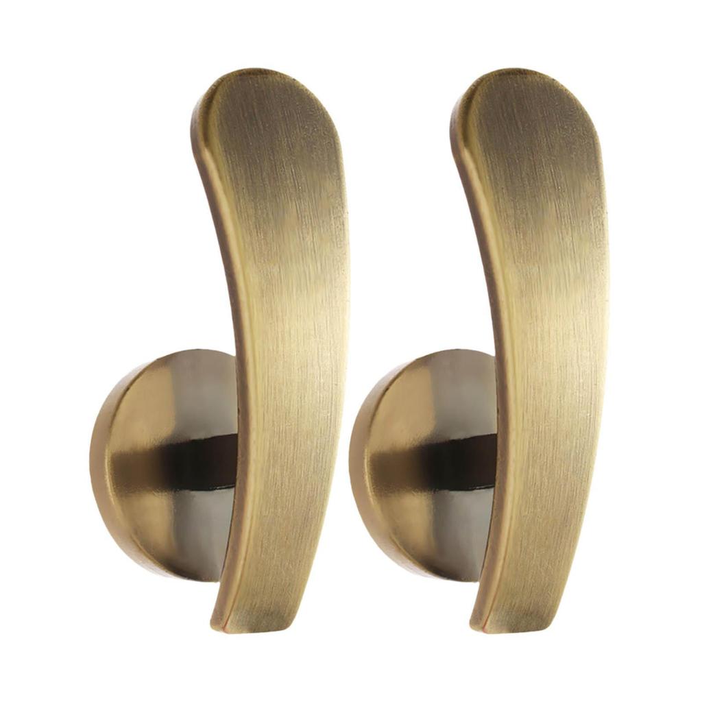 2Pcs Elegant Curtain Holdbacks Drapery Tieback Hooks for Home Decor