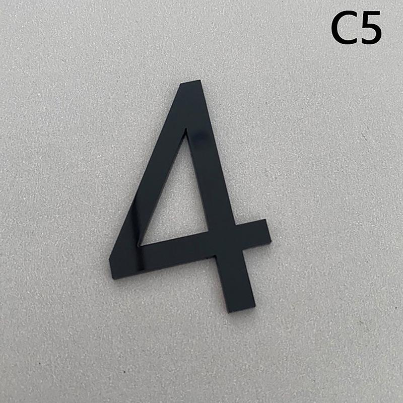 3D самоклеящаяся современная табличка на дверь с цифрами 0-9, номер дома, номер двери, номер почтового ящика, адрес отеля, наклейка с цифрами, знак