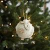Sheep Shape Christmas Ornament Felt Material Felt Pendant Cute Xmas Hanging Charm  Gift Decoration