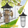Bird Feeder Outdoor Hanging Type Sprayed Metal Windproof Ball Bird Feeder