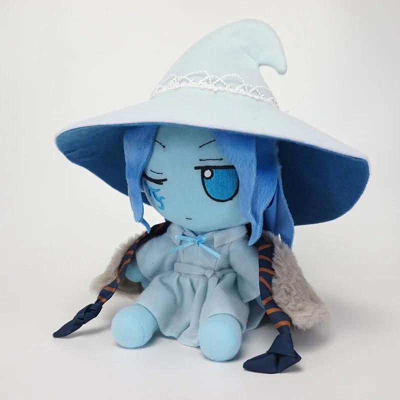 20cm Cute Blue Witch Plush Toy Soft Stuffed Doll with Removable Hat Cloak Birthday Christmas Gift for Kids Fans