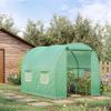 245 x 200cm Polytunnel Greenhouse - Green