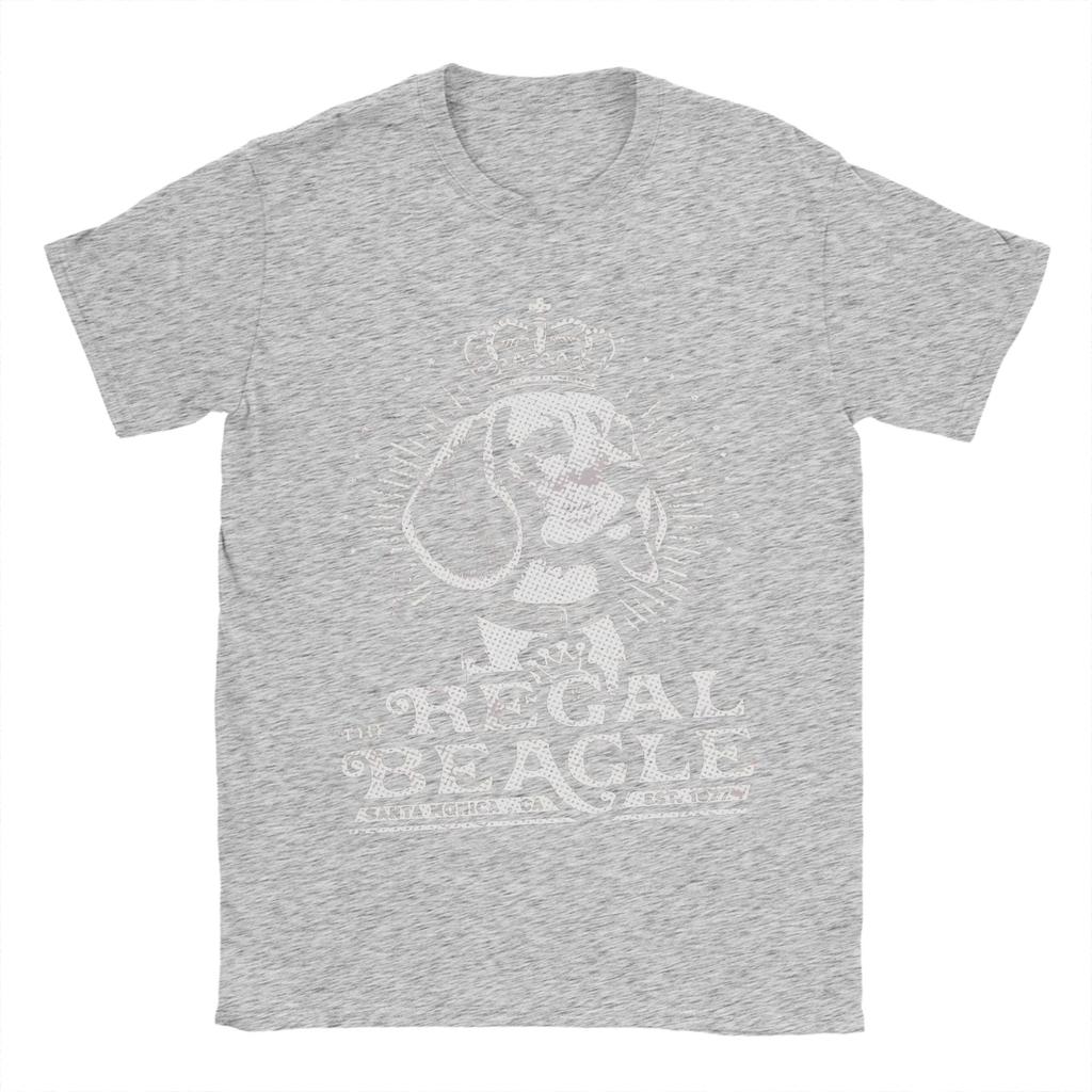 Leisure The Regal Beagle TShirt for Men Round Neck Pure Cotton T Shirt Short Sleeve Tees Printed Tops