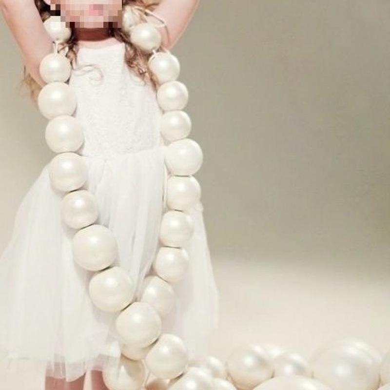 Гирлянда из гигантского жемчуга Свадебное украшение для демонстрации и фотофона
