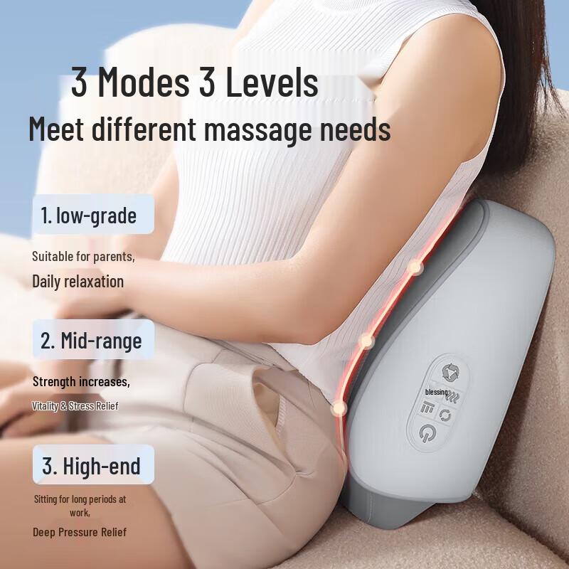 AUX Heated Neck & Shoulder Massage Cushion CN plug (adapter included)