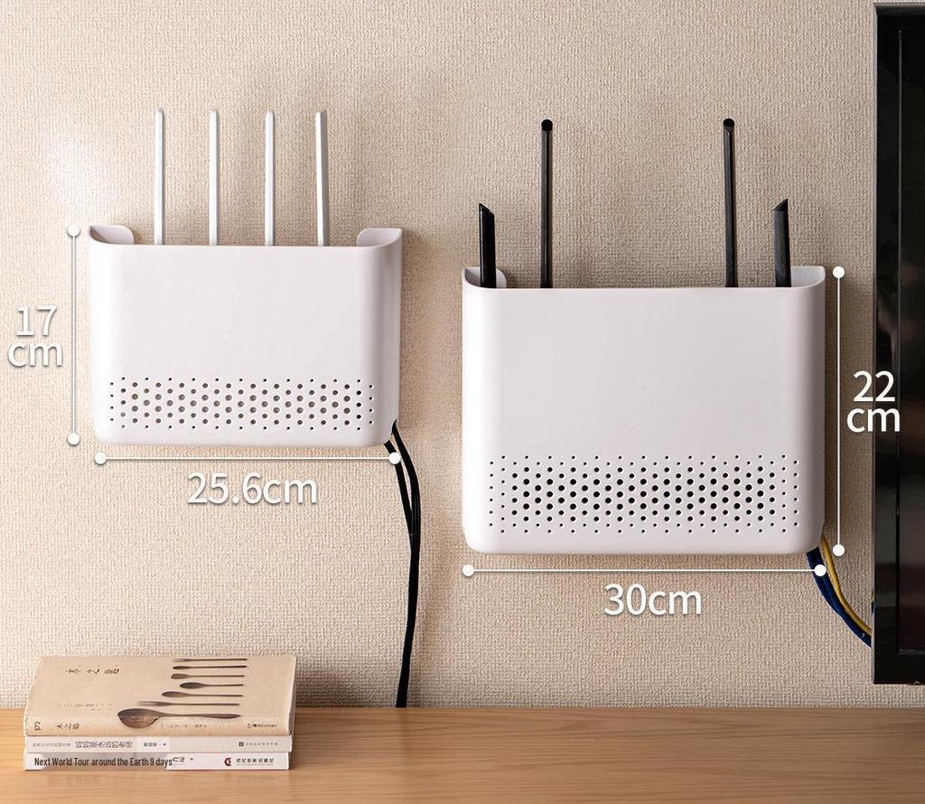 Настенная полка для хранения WiFi-роутера без сверления для гостиной