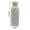 Copper Water Bottle 500 ML With Anti Oxidant Properties | Diwali Gifts for Family and Friends 100% Copper Water Bottle (Grey, 500 Ml)