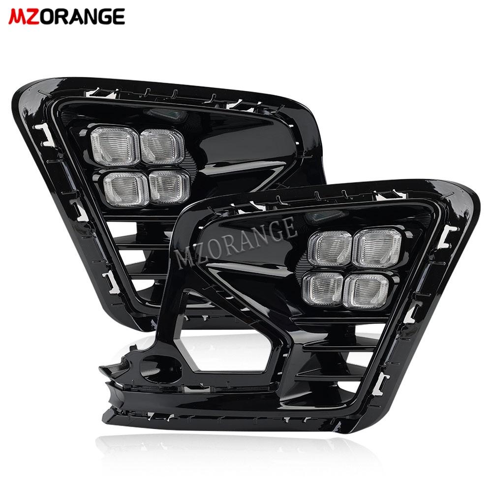 Car Front Bumper Fog Lights DRL For Kia RIO 2025 2025 Daytime Running Lights Cover With Yellow Turn Signal Day Light Headlights