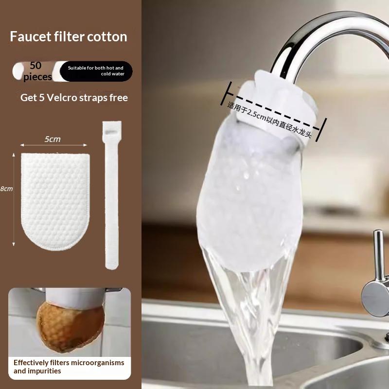 Nylon Mesh Water Filter Bag For Faucet Rust Impurity Removal Kitchen Bathroom Sink Purification Accessories