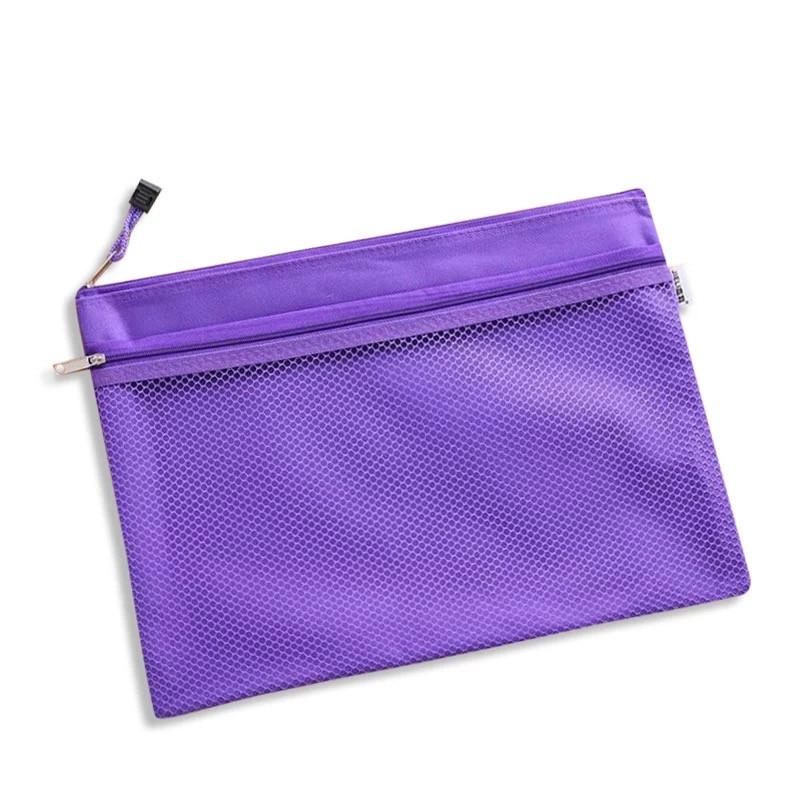 Новое поступление 1 шт. водонепроницаемый 2 слоя холста молния А4 папка для документов органайзер для хранения защитная сумка канцелярские принадлежности