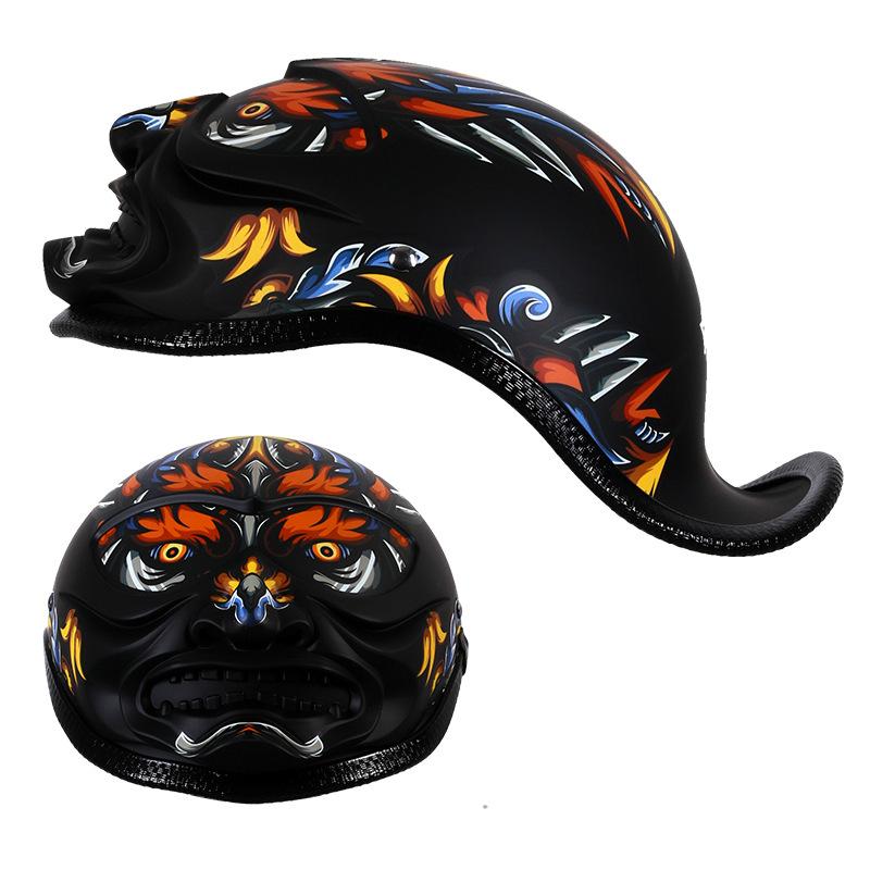 Мотоциклетный портативный шлем Harley, ковш, шлем воина, полушлем, ретро мотоцикл, электрическая мужская и женская шляпа с полями