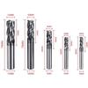 8-Piece Set: 2-12mm 45° Tungsten Steel Carbide End Mill CNC Tools with 4 Slots