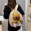 Милый рюкзак-капибара женский большой вместимости инс дизайн чувство юмора смешной рюкзак мягкий девушка девочка ученица средней школы школьная сумка