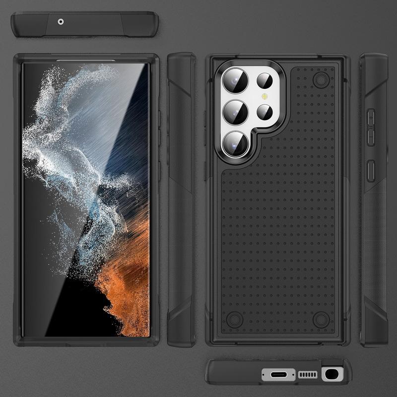 Двойной цветной квадратный чехол для Samsung Galaxy S23 + S22 Ultra A52 A32 A14 A33 5G Google Pixel 8 Pro 7A 7 Противоударный ПК Гибридный корпус телефона из ТПУ