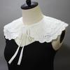 Layer Embroidered Fake Collar Shawl Wrap Decorative Lapel Removable Neckline Ladies Top Collar Clothes Accessories
