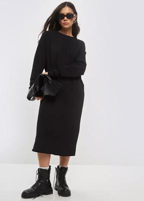 Платье свитшот миди