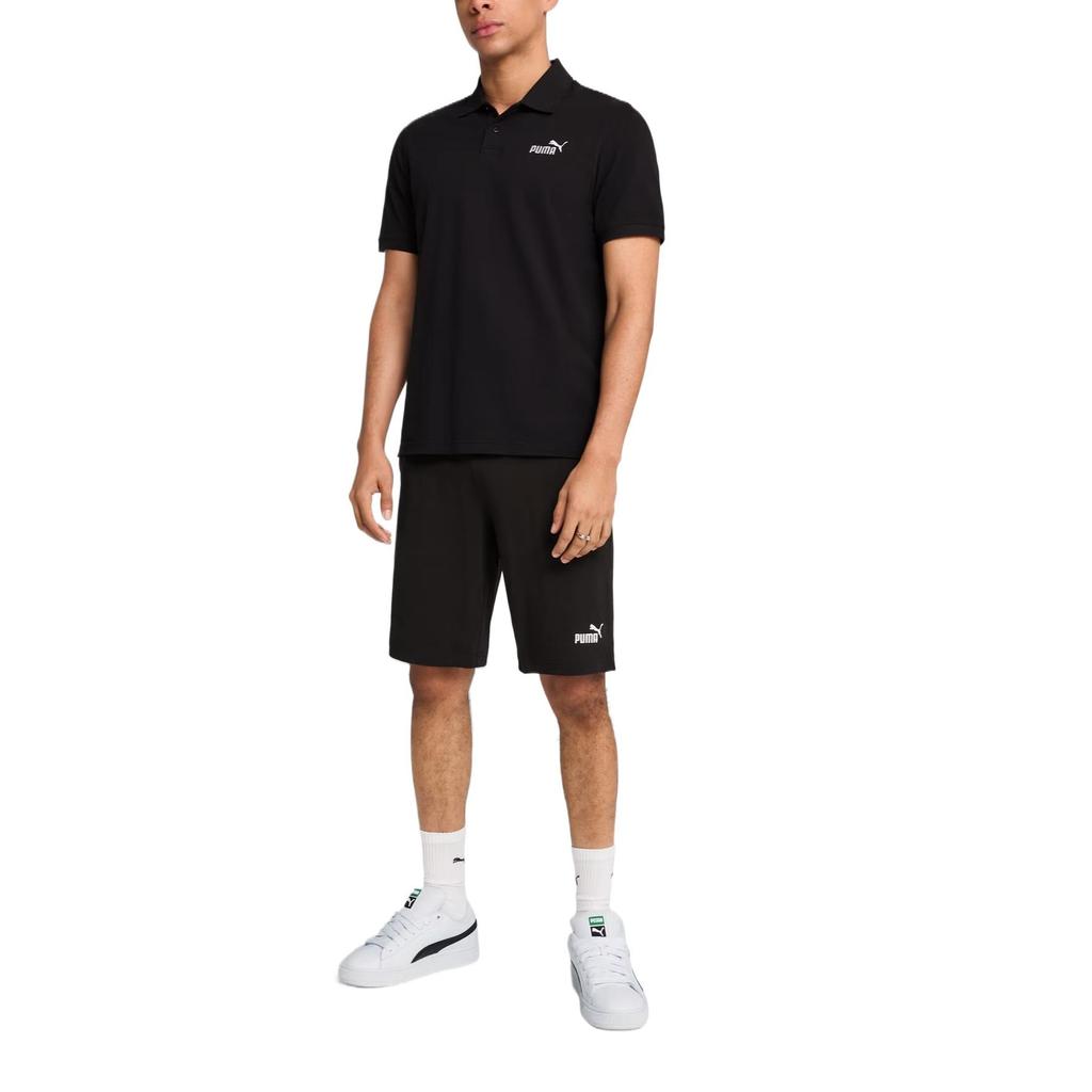 PUMA ESS T Shirts Men's Black Polo Collar Thin 687581-01