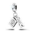Airplane Charms Fit Fashion Original Bracelets 925 Silver Aircraft Travel Beads Camera Luggage Passport DIY Charm Jewelry GIft