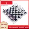 Transparent Acrylic Chess Set: Durable Plexiglass Board with Luxury Chess Pieces for Educational Play