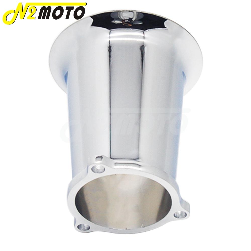 Aluminum Motorcycle Carburetor Velocity Stack CV Carburetor Air Filter Horn Cup Stack 4" Air Intake For Harley Softail Chopper