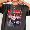 Рубашка Yunho Ateez Винтажная 90-х Ретро, Графическая рубашка Kpop, Рубашка Ateez Мировой тур 2026 в вашей фантазии, Рубашка Ateez Golden Hour, Рубашка Ateez