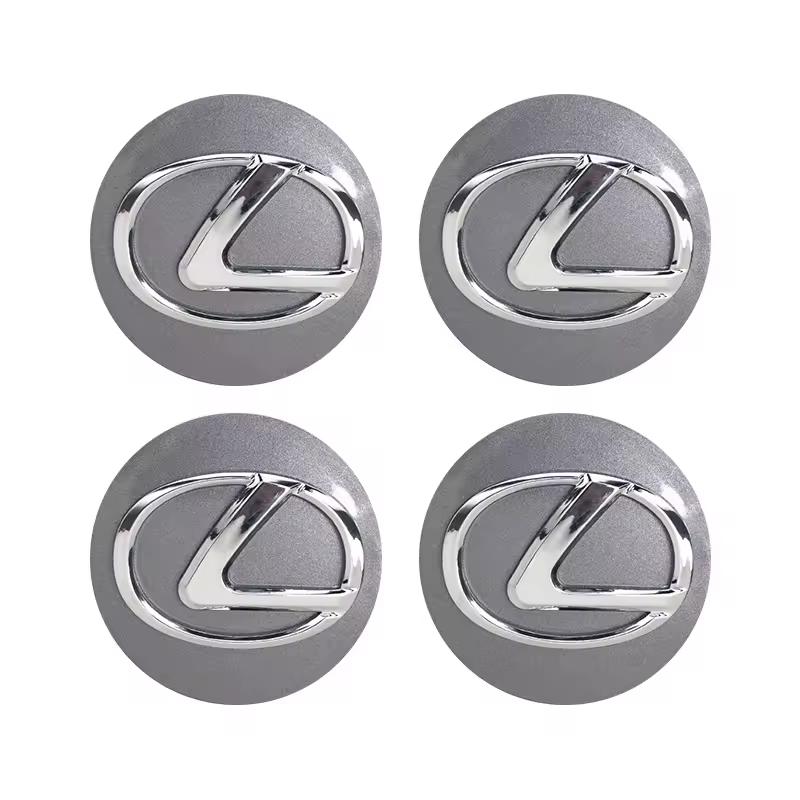 4Pcs 62MM Car Tire Wheel Hub Center Cover Badge Decoration Set for Lexus RX300 IS200 IS250 ES350 CT200H UX250H NX300H RX350