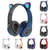 Wireless Bluetooth Kids Headphones, Cat Ear Bluetooth Wireless/Wired Headphones ,LED Light Up Gaming Wireless Headset Over Ear With Microphone
