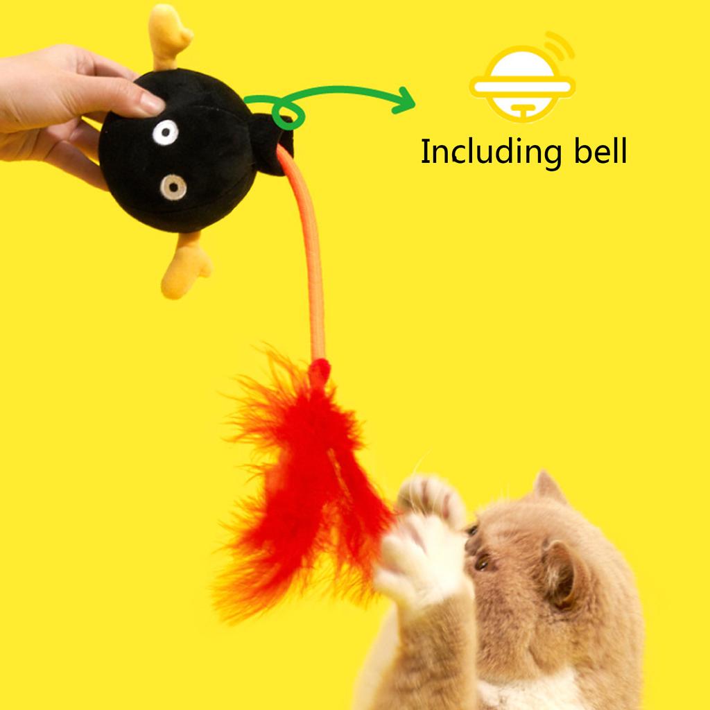 Жевательная игрушка для кошек, наполненная кошачьей мятой, безопасная игрушка для улучшения настроения со звуком погремушки для кошки, подарок для улучшения настроения для котенка