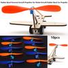 10pcs 2 Colors Rubber Band Powered Propellers Plastic Car Propeller  For Student Airplane Projects