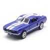 1:32 Литой металлический классический Ford Mustang GT 1967 GT500 Винтажная модель Классическая игрушечная машинка с инерционным механизмом Миниатюрная копия транспортного средства Подарок для ребенка