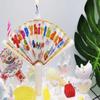 Fan-shaped Birthday Cake Surprise Candles - Funny Party Decoration for Kids