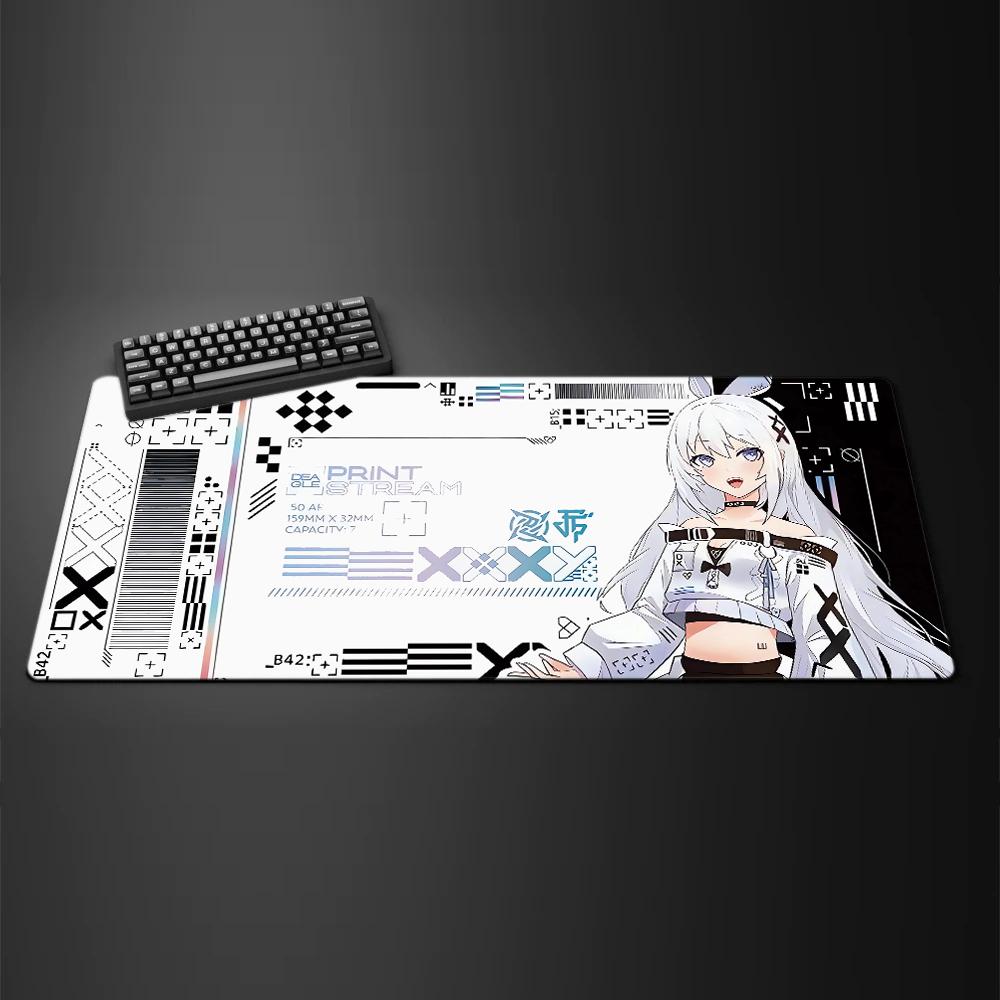 CSGO anime kawaii large mouse pad gamer office accessories PC game keyboard mat washable and wear-resistant for home xxl 90x40cm
