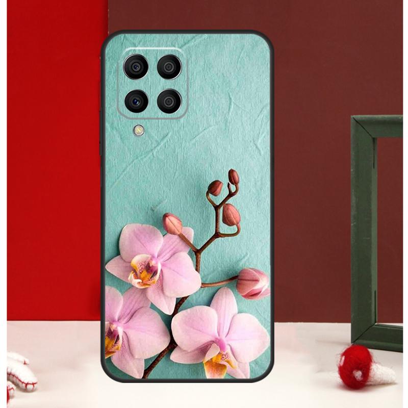 Цветная funda с цветами орхидеи для Samsung Galaxy M51 M31s M21 M11 M12 M32 M52 M20 M13 M23 M33 M53 M14 M34 M54 Чехол
