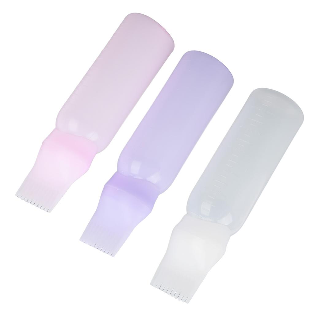 3 шт. флакон-аппликатор для краски для волос, домашний салон, расческа для корней, аппликатор для масла для волос с весами, инструмент для укладки