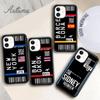 Милый чехол для телефона с билетом на самолет первого класса для iPhone 11 12 13 14 Pro Max mini XR XS SE 2020 7 8 Plus Samsung Galaxy S21 S22 чехол