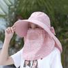 Mother Sun Hat Big Brim Hiking Caps Women Sun Hat With Neck Flap Bucket Hat Summer UV Protection