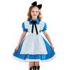 Halloween children's costume Alice cos maid costume girl performance costume pastoral prairie farm style dress