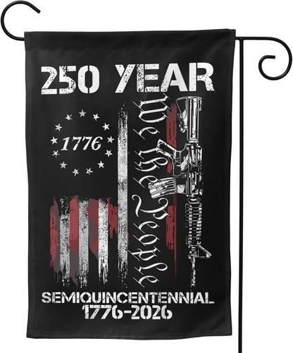 250 Years America 1776-2026 Garden ag Double Sided Patriotic RRM IIX SSL