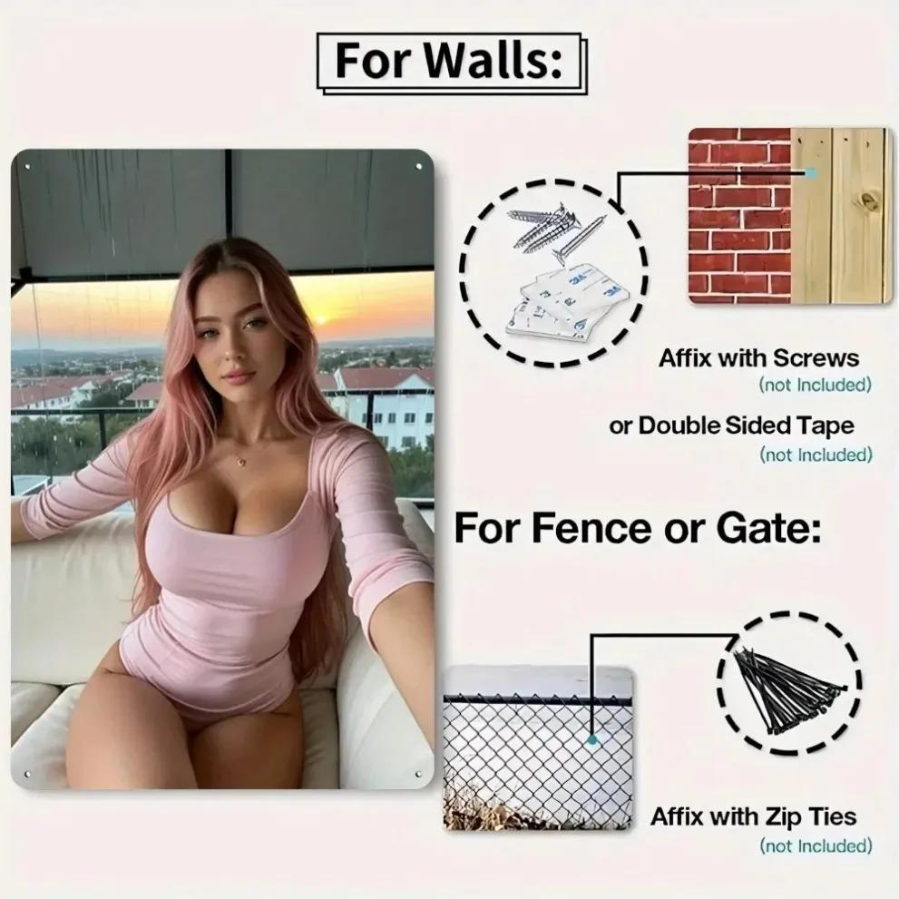 Богемный Металлический Настенный Декор, Абстрактная Скульптура Женского Тела, Ретро Неправильный Подвесной Декор для Спальни Гостиной, Легкая Установка