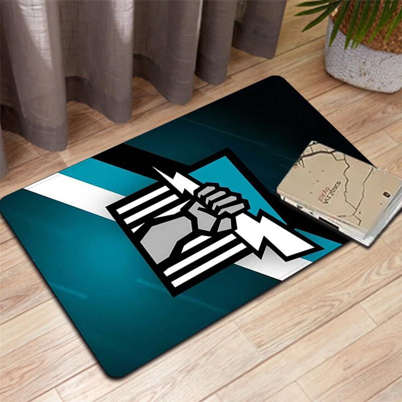 Port Adelaide Team Rug Floor Mat for Living Room or Bedroom Soft and Comfortable Carpet a Gift for Birthday and Holiday.MFF0918102