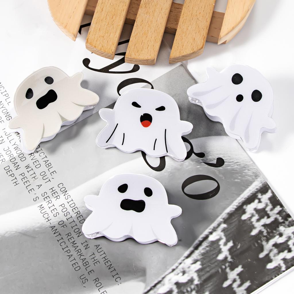 3PCs Halloween Ghost Hair Claws Acrylic Cartoon Hair Clips Crab For Women Girl Gift Hair Accessories Festival Headwear